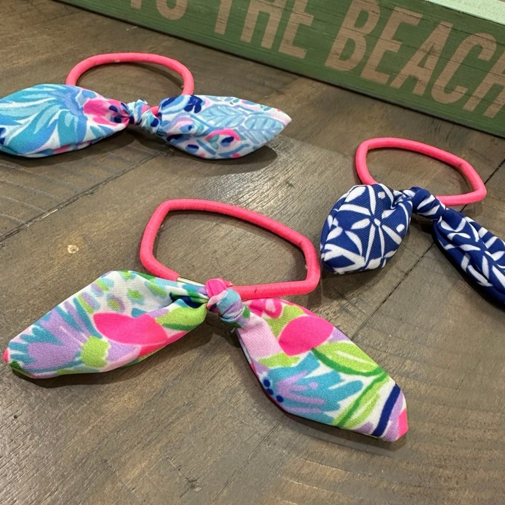 Lilly Pulitzer Colorful Pony Tail Holders Set of 3
